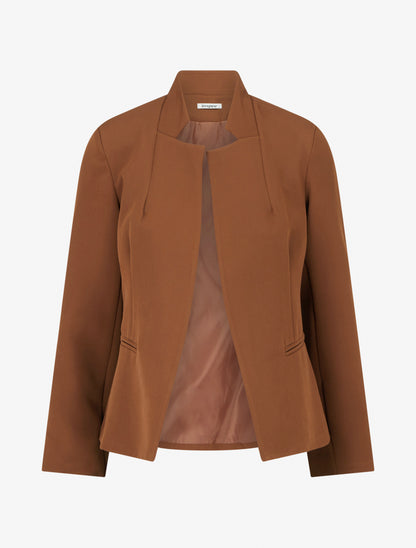 Blazer uni basique - Camel - 1