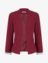 Veste droite à épaulettes - Bordeaux - 1
