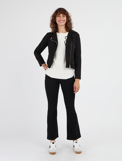 Veste en suédine style perfecto - Noir - 8
