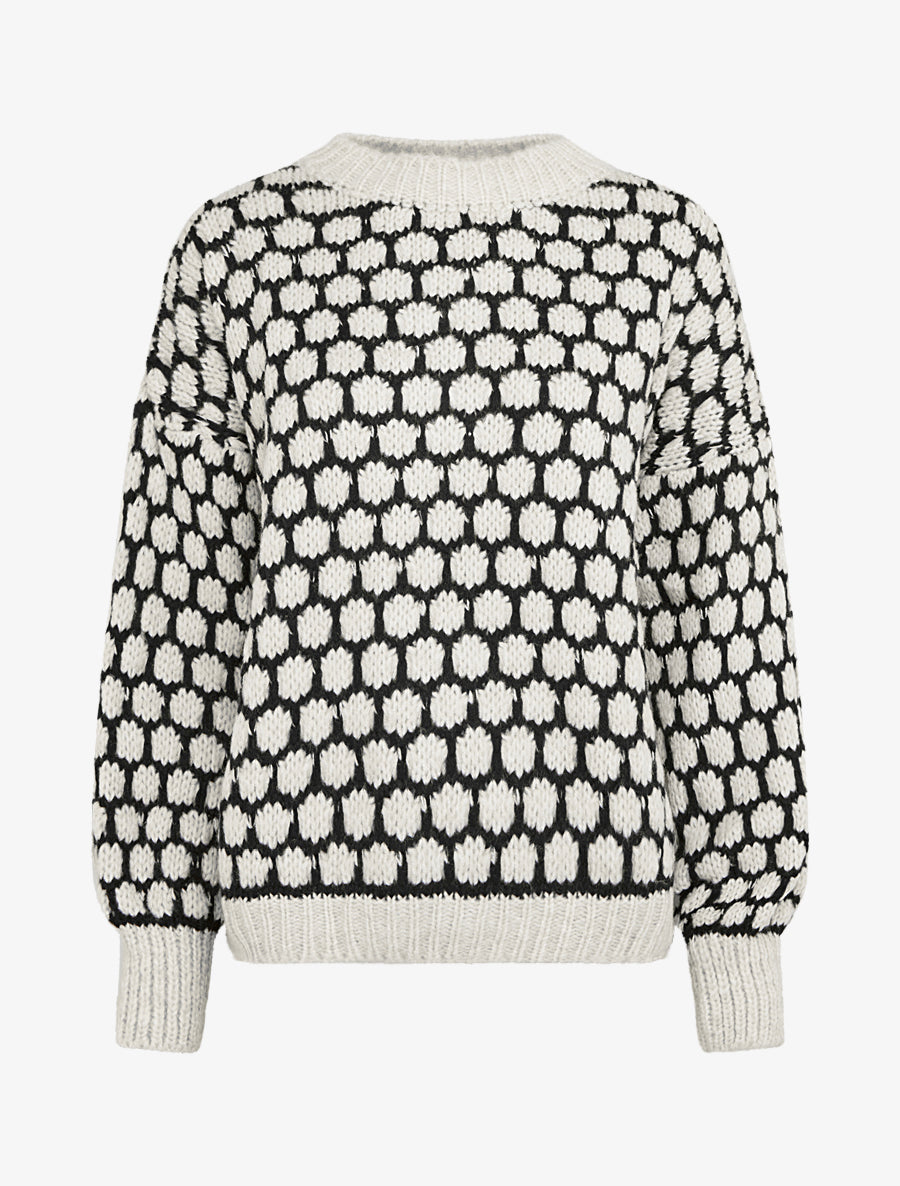 Pull en grosse maille à motif nid d&