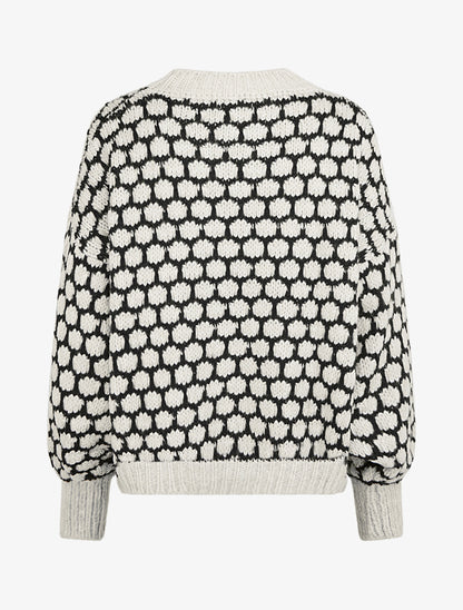 Pull en grosse maille à motif nid d&