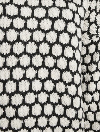 Pull en grosse maille à motif nid d&