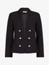 Veste officier à col droit - Noir - 5