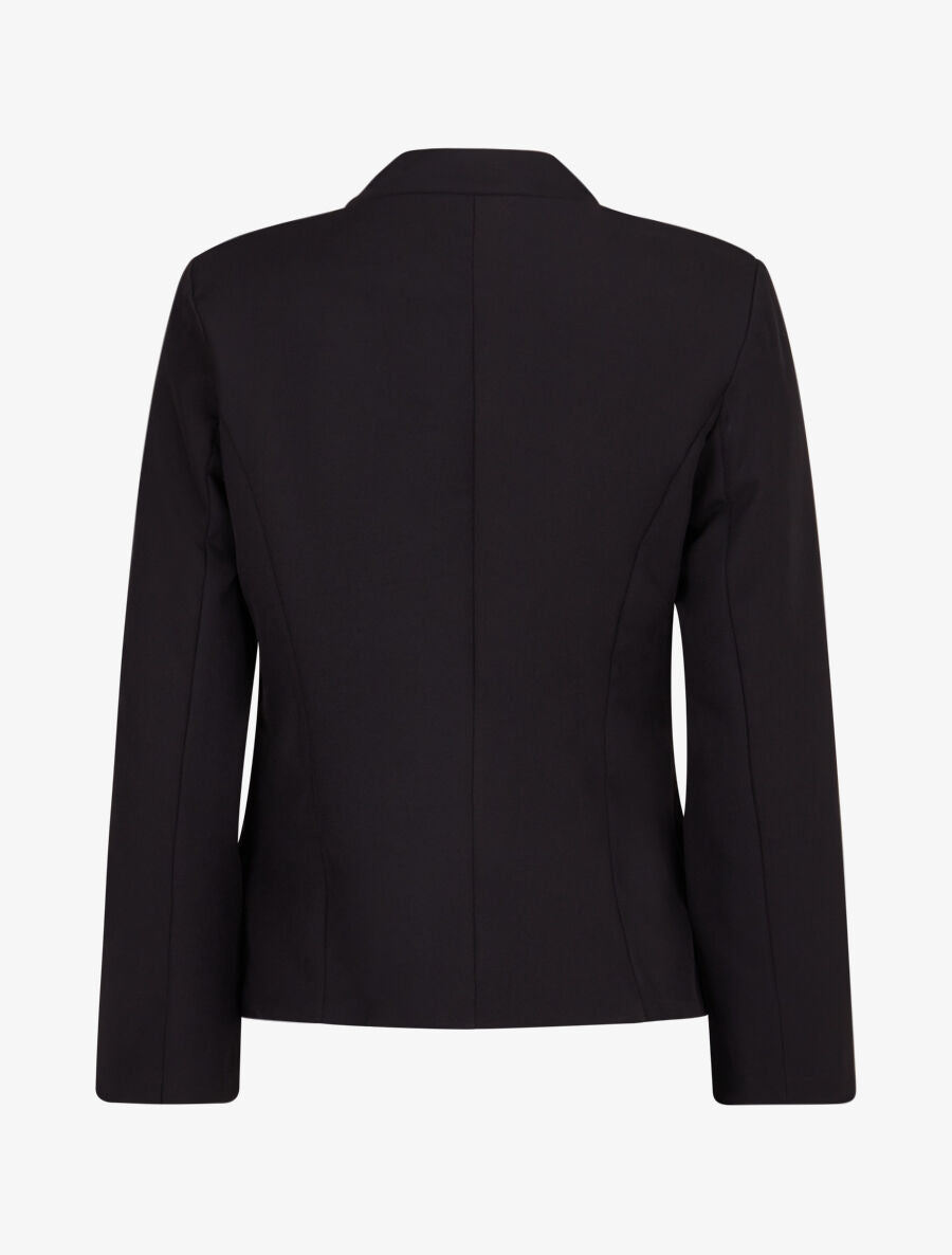 Veste officier à col droit - Noir - 2