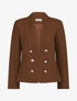 Veste officier à col droit - Marron - 1