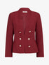 Veste officier à col droit - Rouge brique - 4