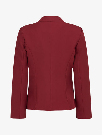 Veste officier à col droit - Rouge brique - 2
