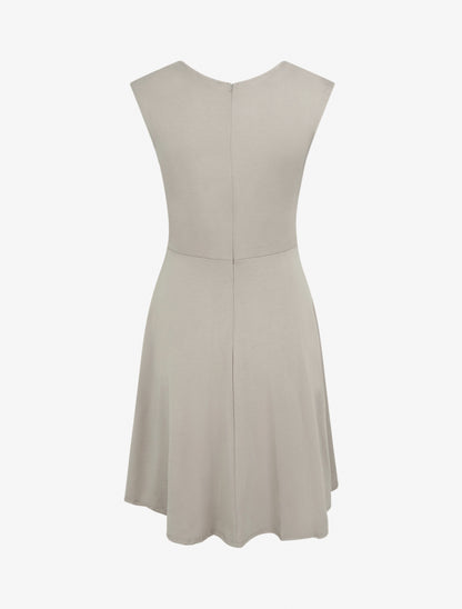 Robe patineuse sans manches à boucle - Taupe clair - 2