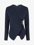 Pull cache-coeur à boucle - Marine - 1