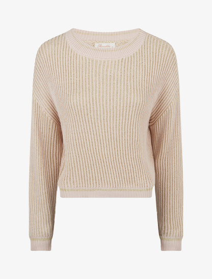 Crop pull irisé - Rose - 1