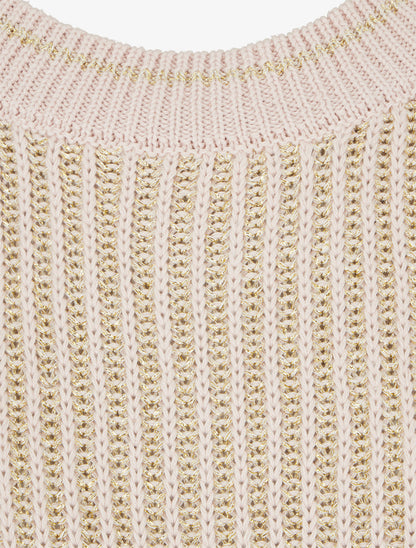 Crop pull irisé - Rose - 3