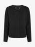 Cardigan uni à deux boutons - Noir - 1