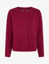 Cardigan uni à deux boutons - Lie de vin - 1