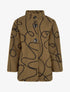 Blouson effet laine bouclée à motif fantaisie - Marron clair - 1