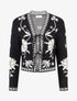 Gilet à nouer à imprimé baroque - Noir - 1