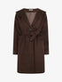 Manteau long à capuche - Marron - 1