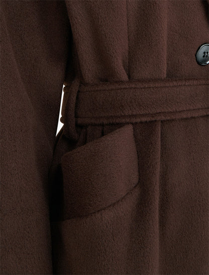 Manteau long à capuche - Marron - 3