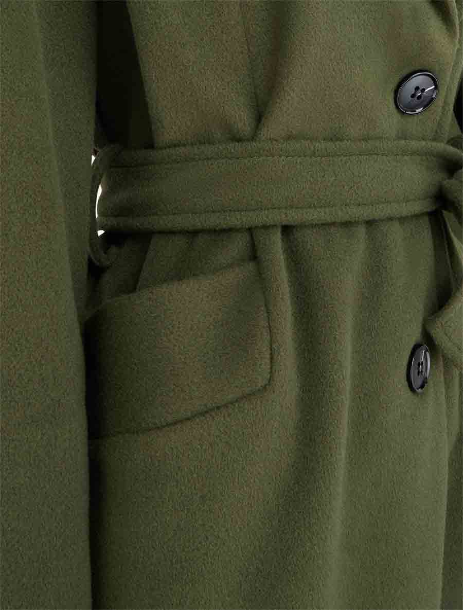 Manteau long à capuche - Kaki - 3