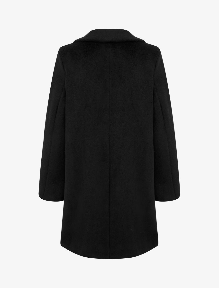 Manteau droit long - Noir - 2