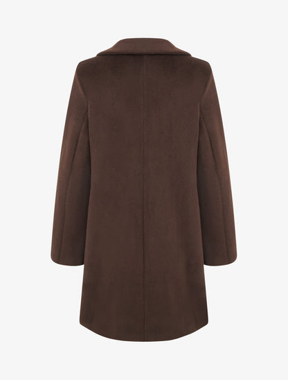 Manteau droit long - Marron - 2