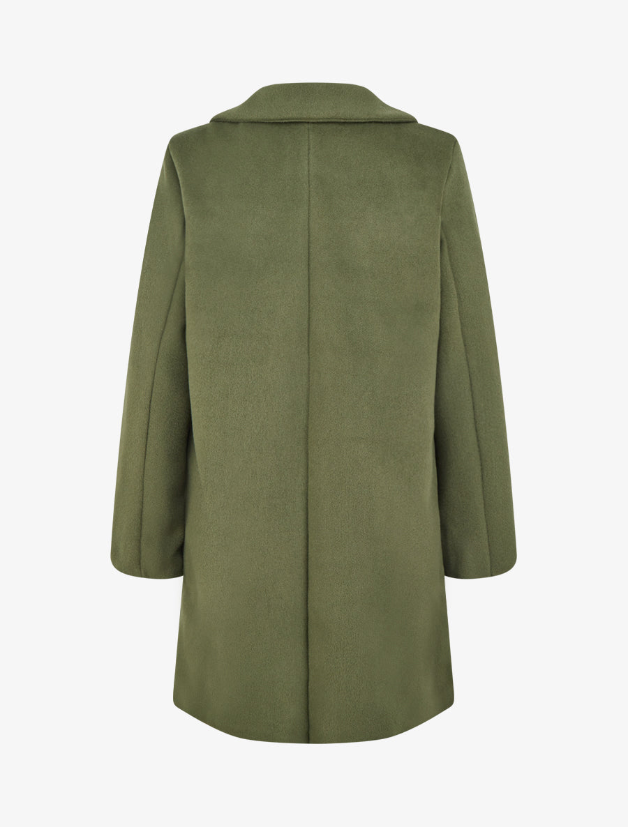 Manteau droit long - Kaki - 2