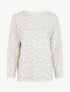 Pull imprimé léopard irisé - Écru - 1
