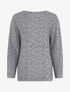 Pull imprimé léopard irisé - Gris - 1
