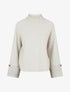 Pull à manches à détail irisé - Beige - 1