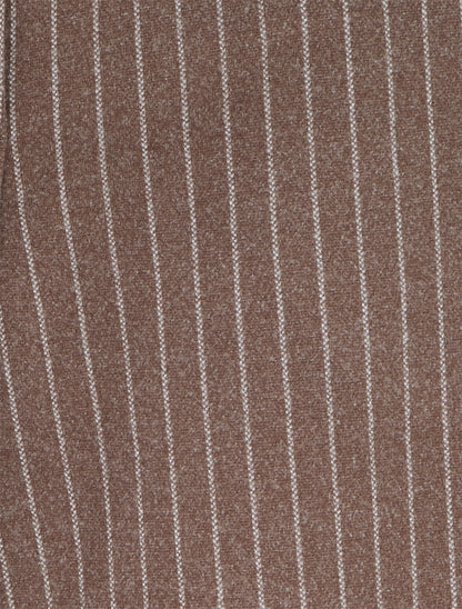 Pantalon épais imprimé à rayures - Marron clair - 3