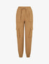 Pantalon cargo uni - Camel - 1