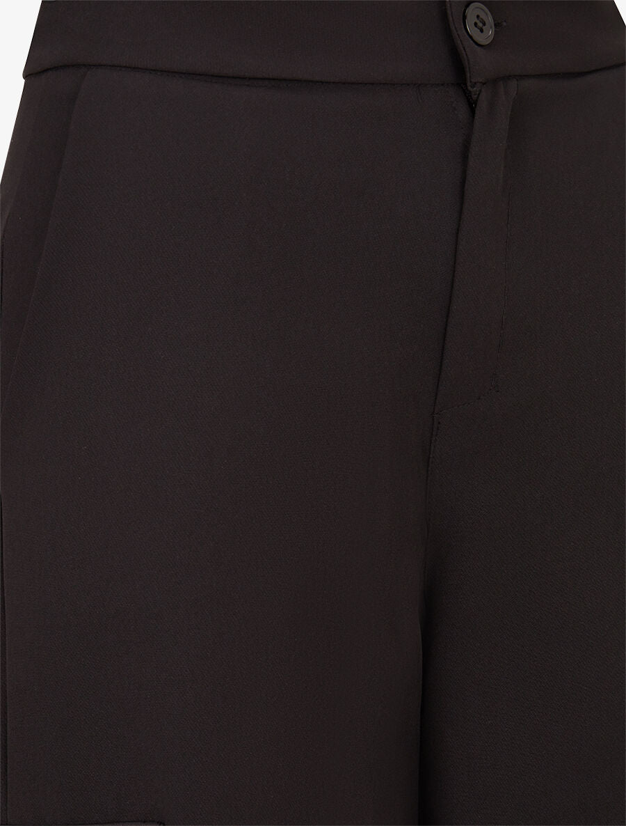 Pantalon droit à poches - Noir - 3