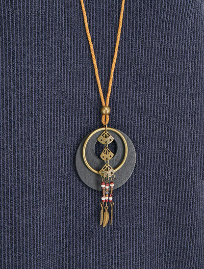 Pull fin asymétrique à manches longues retroussables - Marine - 3