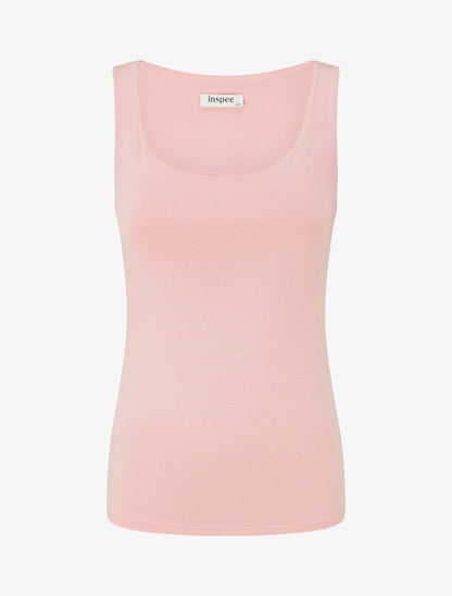 Débardeur stretch col U - Rose