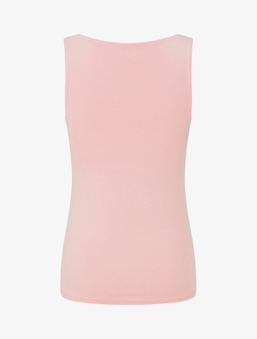 Débardeur stretch col U - Rose