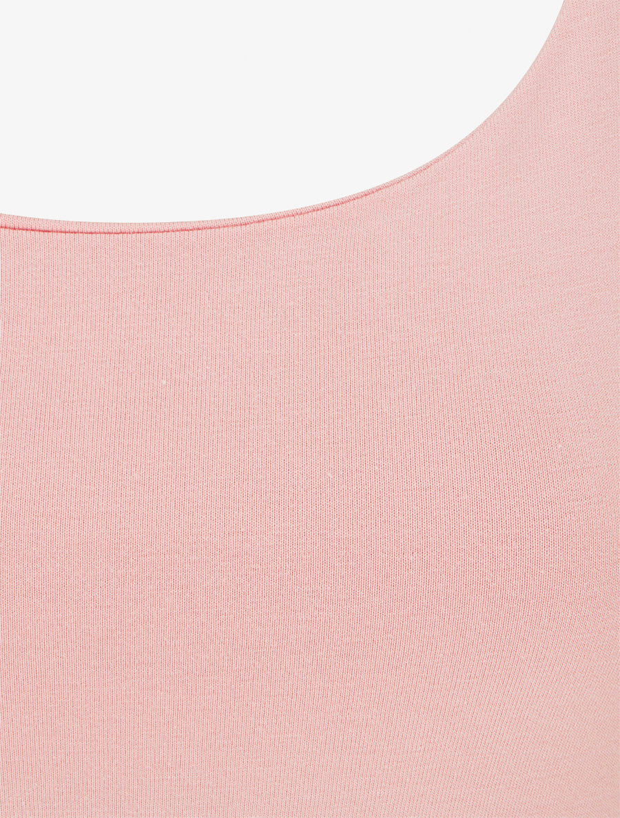 Débardeur stretch col U - Rose