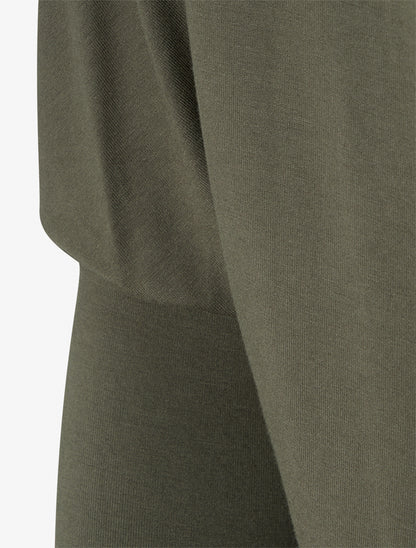 Top fluide à manches 3/4 chauve-souris - Kaki - 3