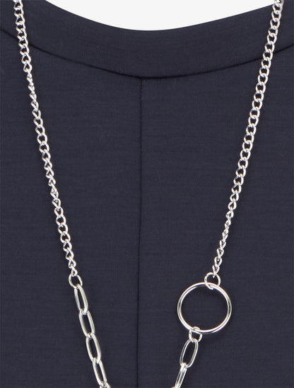 Top sans manches à côtés froncés - Bleu nuit - 3