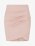Jupe courte en suédine - Rose - 1