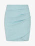 Jupe courte en suédine - Turquoise - 1