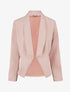 Veste en suédine droite à col châle - Rose - 1