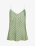Caraco satiné imprimé à pois - Kaki - 1