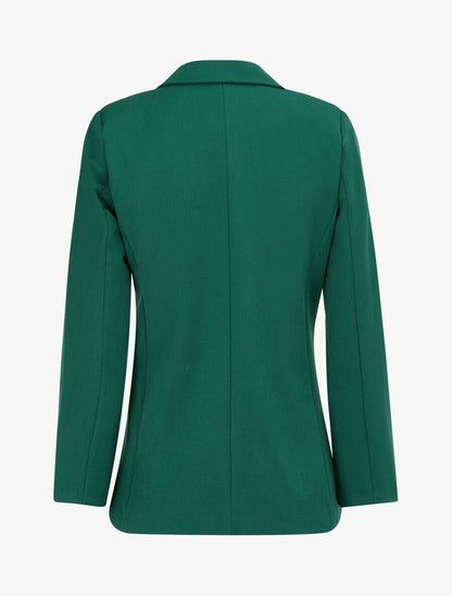Veste basique cintrée à 1 bouton - Vert - 2