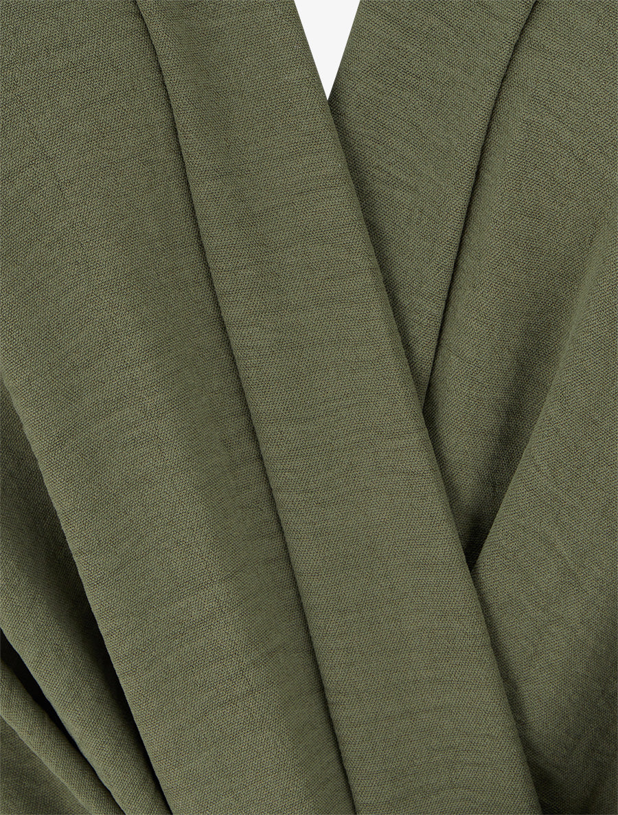 Combinaison sans manches à col cache-coeur - Kaki - 3