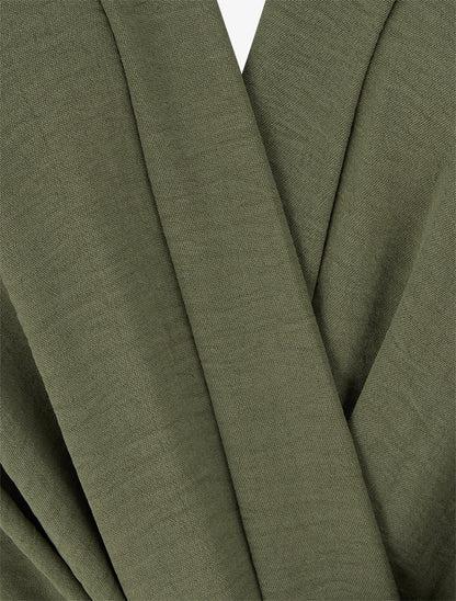 Combinaison sans manches à col cache-coeur - Kaki - 3