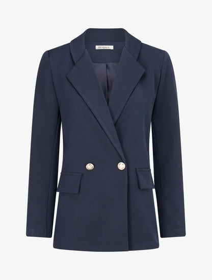 Veste basique cintrée à 2 boutons - Marine - 1