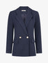 Veste basique cintrée à 2 boutons - Marine - 1