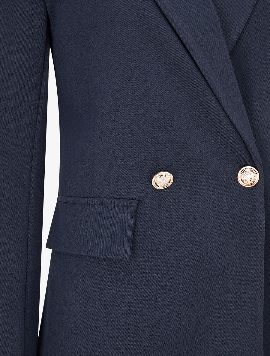 Veste basique cintrée à 2 boutons - Marine - 3