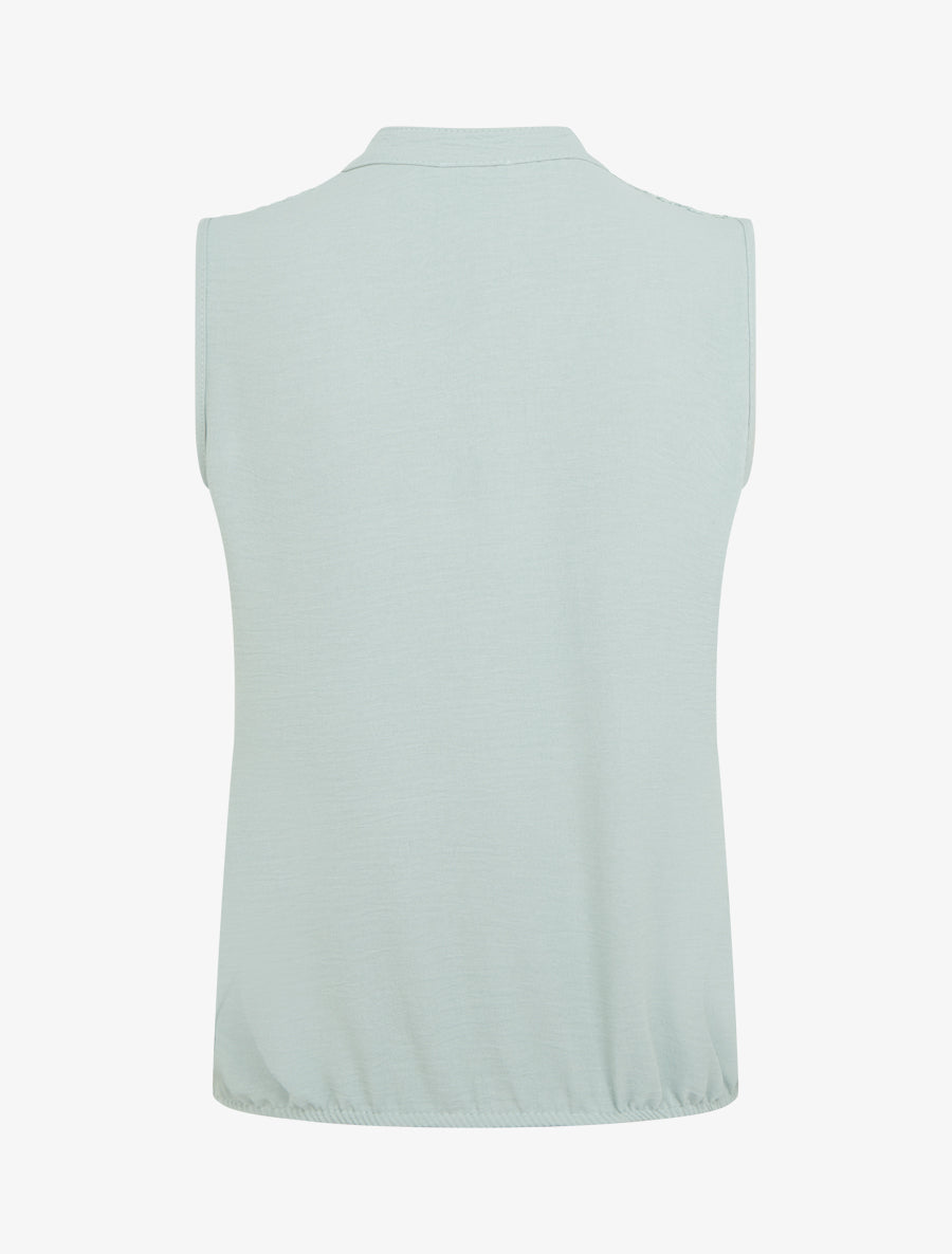 Top sans manches à détail brodé - Vert d&