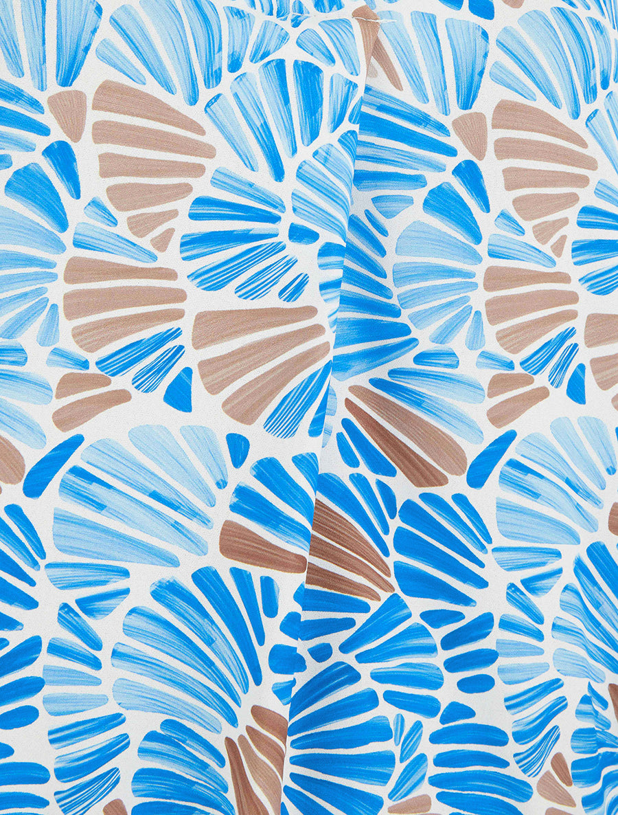 Top boule sans manches à imprimé mosaïque - Bleu ciel - 3