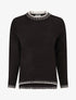 Pull uni asymétrique - Noir - 1
